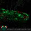 5mm 4' x 6' Red, Green SoftTwinkle LED Net Lights, Green Wire