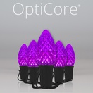 C7 Purple OptiCore&reg Commercial LED Halloween String Lights