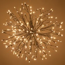 Silver Starburst Lighted Branches with Warm White LED Twinkle Lights, 1 pc