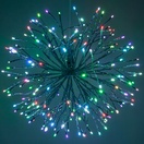 Silver Starburst Lighted Branches with Multicolor LED Twinkle Lights, 1 pc