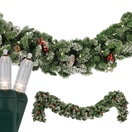 Hawthorne Prelit LED Christmas Garland, Warm White Lights