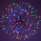 Silver Starburst Lighted Branches with Multicolor LED Lights, 1 pc