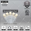 StretchNet Pro&reg 20" x 45" Column Wrap Lights, 5mm LED, 50 Warm White Lights, White Wire