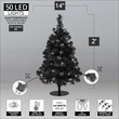 2' Walkway Pre-Lit Winchester Fir Tree, 50 Warm White LED Lights