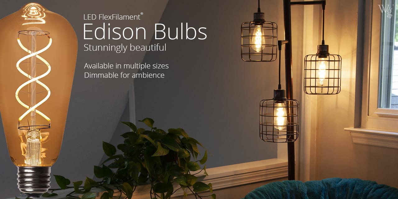 FlexFilament LED Edison Lights