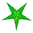 Aurora Superstar TM LED Fold-Flat Green 5 Point Star Light, Outdoor Rated 