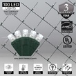 5MM 4'x6' Twinkle Pure White LED Net Lights, Green Wire