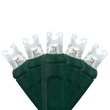 70 5mm Cool White LED Christmas Lights, 4" Spacing