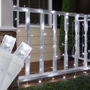 5mm Cool White LED Net Lights, White Wire
