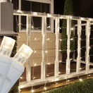 5mm Warm White LED Net Lights, White Wire