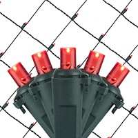 Red LED Net Lights