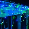 70 5mm Blue, Green LED Icicle Lights