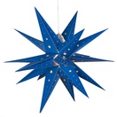Aurora Superstar TM LED Fold-Flat Blue Moravian Star Light, Outdoor Rated 