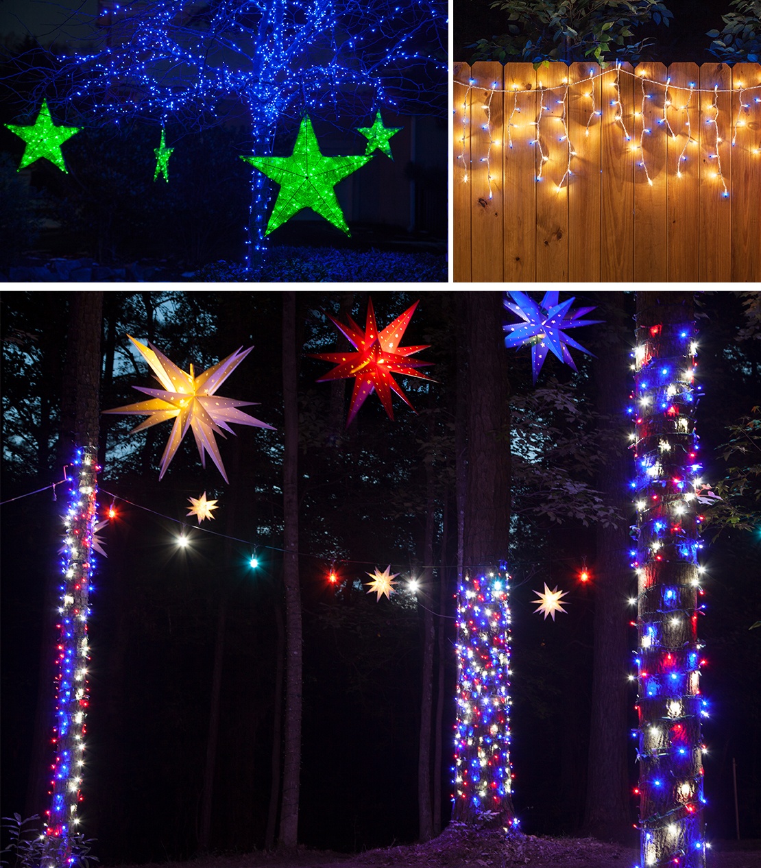 Decorating with Blue Lights