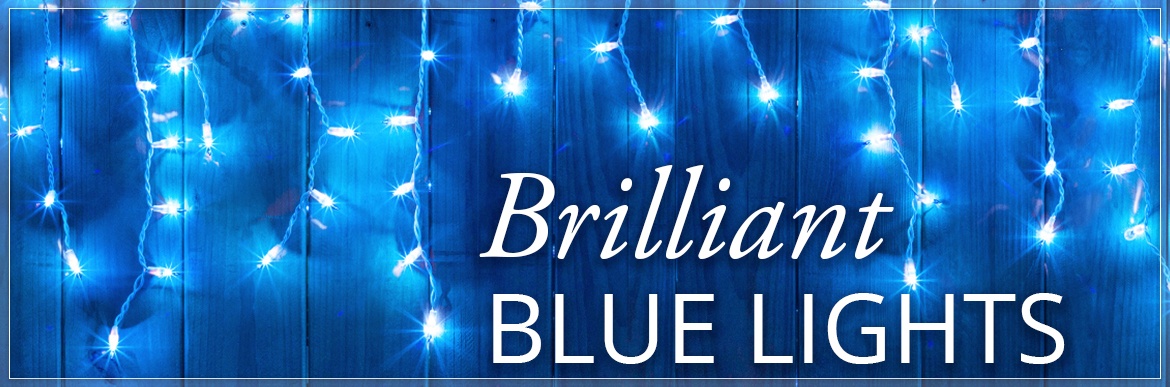 Blue Christmas Lights
