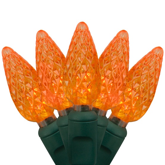 C6 Orange LED Christmas Lights
