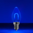 C7 Blue Shatterproof FlexFilament&reg LED Vintage Christmas Light Bulbs