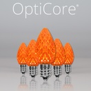 C7 Amber / Orange OptiCore&reg LED Christmas Light Bulbs
