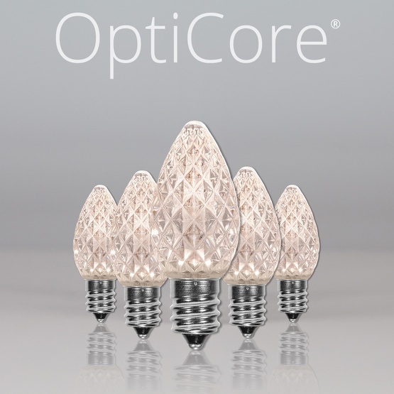 C7 Warm White OptiCore&reg LED Christmas Light Bulbs, Box of 25
