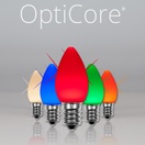 C7 Twinkle Multicolor Smooth OptiCore&reg LED Christmas Light Bulbs