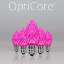 C7 Pink OptiCore&reg LED Christmas Light Bulbs