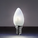 C7 Cool White Glass FlexFilament&reg LED Vintage Christmas Light Bulbs