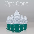 C7 Cool White OptiCore&reg Commercial LED Christmas String Lights