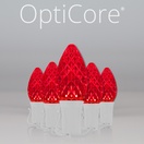 C7 Red OptiCore&reg Commercial LED Christmas String Lights