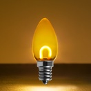 C7 Gold Shatterproof FlexFilament&reg LED Vintage Christmas Light Bulbs