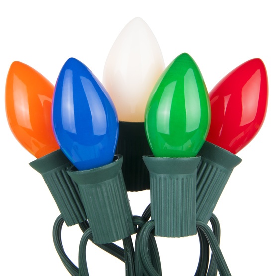 C7 Painted Vintage Style Christmas Lights