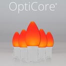 C7 Amber Smooth OptiCore&reg Commercial LED Halloween String Lights