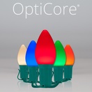 C7 Multicolor Smooth OptiCore&reg Commercial LED Christmas String Lights