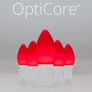 C7 Red Smooth OptiCore&reg Commercial LED Christmas String Lights