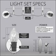 25 C7 Twinkle Clear Christmas Lights