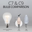C7 Warm White OptiCore&reg LED Christmas Light Bulbs, Box of 25