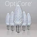 C9 Cool White OptiCore&reg LED Christmas Light Bulbs