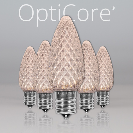 C9 Warm White OptiCore&reg LED Christmas Light Bulbs, Box of 25