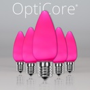 C9 Pink Smooth OptiCore&reg LED Christmas Light Bulbs