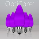 C9 Purple Smooth OptiCore&reg LED Christmas Light Bulbs