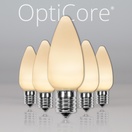 C9 Warm White Smooth OptiCore&reg LED Christmas Light Bulbs