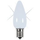 C9 Twinkle Cool White Smooth LED Christmas Light Bulbs