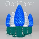 C9 Blue / Cool White OptiCore&reg Commercial LED Christmas String Lights