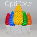 C9 Multicolor Twinkle OptiCore&reg Commercial LED Christmas String Lights