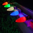C9 Multicolor Smooth OptiCore Commercial LED Christmas String Lights, 25 Lights, 25'
