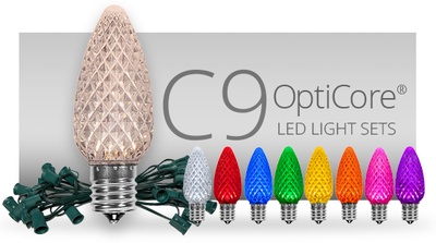C9 OptiCore Faceted Christmas Light Sets