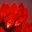 Commercial 25 Red C9 LED Christmas Lights, 12" Spacing