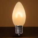 C9 Warm White Glass FlexFilament TM LED Vintage Christmas Light Bulb, Satin