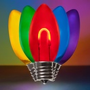 C9 Multicolor Shatterproof FlexFilament&reg LED Vintage Christmas Light Bulbs