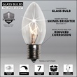 C9 Twinkle Clear Christmas Light Bulbs