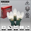 25 C9 Clear Christmas Lights